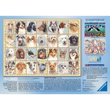 Mutt Shots! 500pc Jigsaw Puzzle Extra Image 2